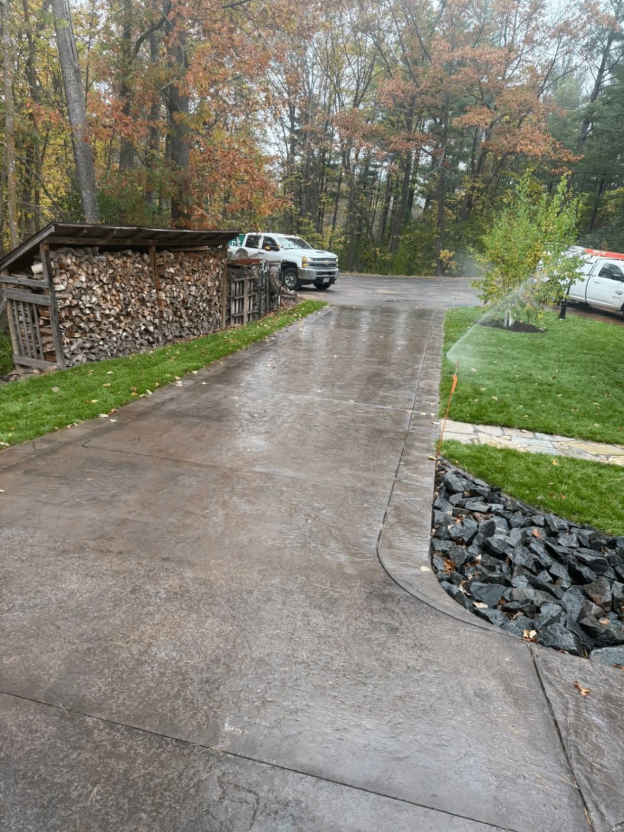 Stamped Concrete Driveway